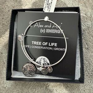 Alex and Ani Silver Tree of Life Charm Bracelet